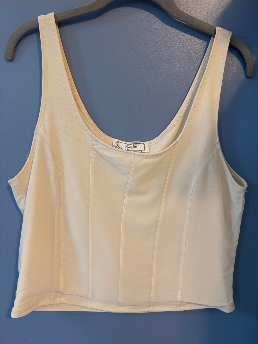 NWOT: Cream shell/camisole XL